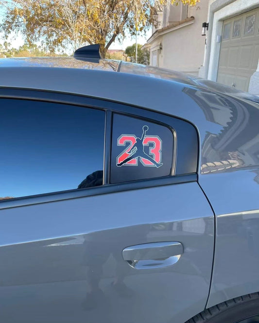 Dodge charger rear side window inserts /Design your own