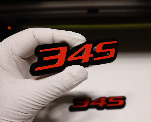 345 Fender badges/Design your own(set of 2)