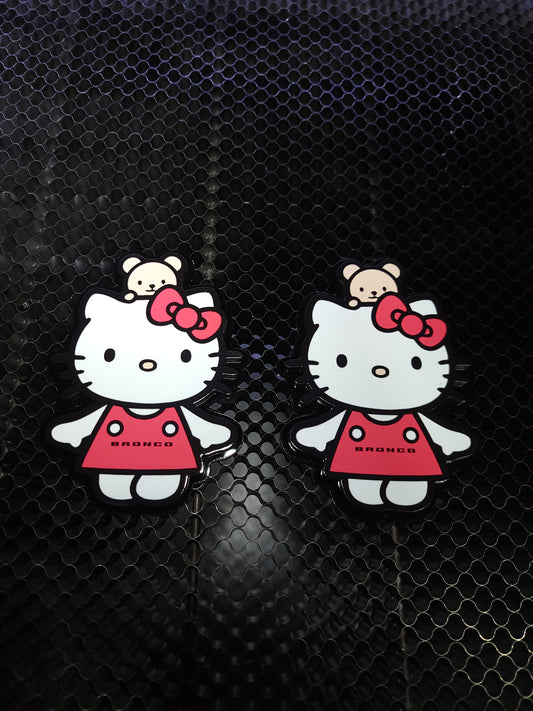 3D Hello kitty Fender badges-Set of 2